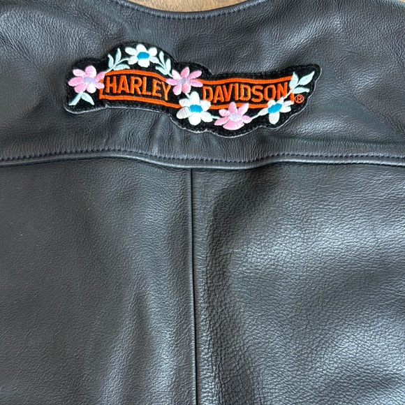 Harley-Davidson Women’s Medium Airbrushed Rose Betty Boop Vest - Picture 8 of 9